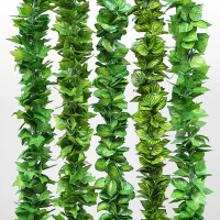 (12 PCS) 2.3M Daun Plastik Rambat Artificial Sri gading Sirih Gading Siri Gading Srigading Juntai , 