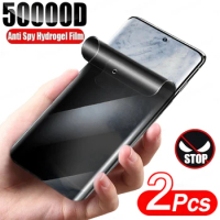 2Pcs Anti-Spy Hydroge Film Screen Protector For Samsung Galaxy S24 S21 S23 S20 S22 Ultra S21 FE For Samsung Note 8 10 20 Film