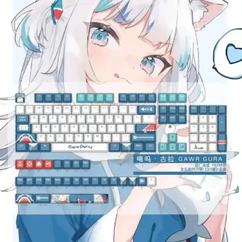 Gawr Gura GMK Keycap Set + Novelties Set gawr+gura+keycaps