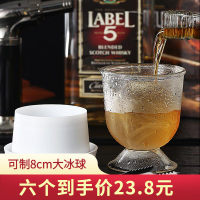 [台灣公司貨 可開發票]大冰球自制圓形洋酒杯食品級冰塊冰格圓球制作模具威士忌家用冰模