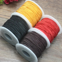 40 Meters Elastic Stretch Round Beading Cord Braided String Macrame Rattail Rope 1.5mm Jewelry Bracelet making