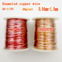 300g 0.04 0.06 0.25 0.15 0.3 0.8 1.0 1.3 1.5mm copper wire Magnet Wire Enameled Copper Winding wire Coil Copper Wire QA-1/155