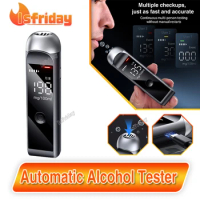 Non contact portable automatic alcohol tester LED display rechargeable breath analyzer automatic breath alcohol tester