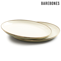 Barebones CKW-1026 雙色琺瑯盤組 Enamel Plate / 黃褐綠 (兩入一組)