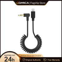 Comica CVM-D-MI 3.5mm TRS To Lightning Audio Output Cable For Android Smartphone Wireless Microphone