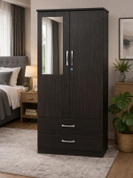(GY 8805) Two door wardrobe plywood (Wenge)