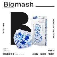 【BioMask保盾】醫療口罩-ANNx影子計劃聯名-藍-成人用-10片/盒(醫療級、雙鋼印、台灣製造)