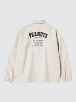 UNIQLO Jaket Coach Jacket Peanuts Snoopy NATURAL S