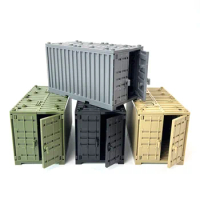 Building Blocks Container Model Arsenal Military Accessories Parts War Scenario DIY Parts Compatible with LEGO Blocks