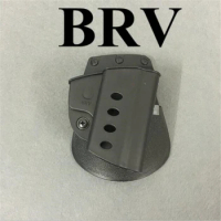 Military Tactical Airsoft Gun Holster For BRV Black Double Magazine Pouch 6909