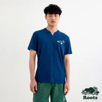 【Roots】Roots 男裝- ANIMAL短袖T恤(藍色)