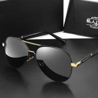 Photochromic Polarized Sunglasses for Men Women Luxury Design Night Vision Car Driving Polaroid Sun Glasses Fashion Eyewear 2024