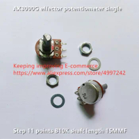 Original new 100% AX3000G effector potentiometer single step 11 points B10K shaft length 15MMF (SWITCH)