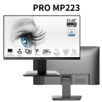 【最高折200+跨店點數22%回饋】MSI 微星 PRO MP223 22型 美型超廣角螢幕顯示器