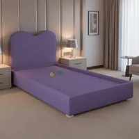 Divan Avella Aesthetic Sandaran Kasur Springbed Modern Rangka Sandaran Kasur Minimalis Bludru 160cm