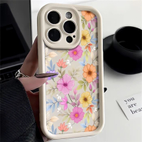 Pattern Flower Phone Case For OPPO Find X3 Pro X5 X2 X3 Lite F9 F19 F11 F12 R17 R11S R15 Pro Camera Protection Soft Cover
