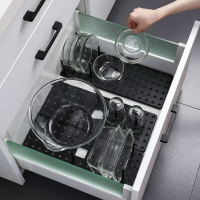 廚房內置碗架柜內抽屜式碗碟收納架櫥柜餐具分隔插碗盤瀝水盤子架