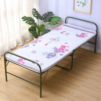 加固折疊床單人床雙絲鋼絲床彈簧床軟床簡易鐵條床單人午休床