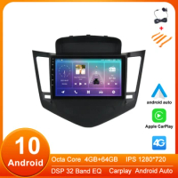 9'' Android 10 Car multimedia Player Stereo Radio for Chevrolet Cruze 2009-2014 Navigation Bluetooth DSP IPS USB MPS Carplay 4G