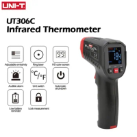 UNI-T Digital Infrared Thermometer UT306C UT306 PRO Industrial Non-contact Laser Temperature Gun Meter -50-500