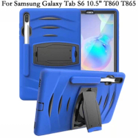 Ripple Shockproof Silicone Stand Fundas Cover for Samsung Galaxy TabS6 Tab S6 5G 10.5 T860 T865 T866N Case Hard PC TPU Shell