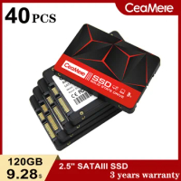 40PCS Wholesale SSD 120GB solid state drive 128GB 240GB 2.5 inch Ssd 256GB 480GB 512GB 960G Blaptop desktop built in hard drive