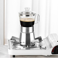 【CZL】 咖啡器具 咖啡壺 手衝咖啡壺 Seecin跨境家用鋁製咖啡器具高硼硅玻璃便攜式手衝咖啡雙閥摩卡壺