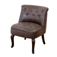 【BODEN】班尼頓美式復古風仿舊皮沙發單人座椅