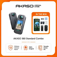 AKASO 360 - Action Camera | 5.7K Video | 72MP Photos | 48MP Sensors 360 Creator+PetMount
