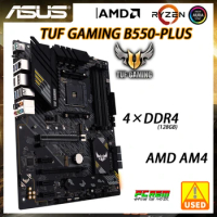 ASUS TUF GAMING B550-PLUS Support Ryzen 5 5600G AMD B550 Motherboard DDR4 Socket AM4 for 3600 4500 5500 5600 ATX Used Mainboard