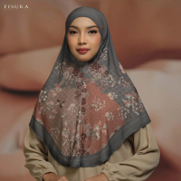 Fisura Scarf - Khimar Jersey Jannah Instan Medium M ( Hijab Bergo Bahan Ity Korean Jersey) Muslim Ke