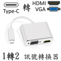 TYPE-C 轉 HDMI + VGA 訊號轉換器 [913]