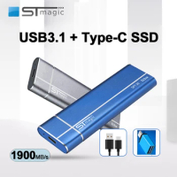 Stmagic External SSD Portable Hard Drive HD Externo 1TB USB3.1 Mini SSD 256B 512GB 2TB for Laptops Smartphone PS4 PC MAC TV Gift