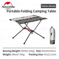MEJA LIPAT CAMPING ULTRALIGHT PORTABLE FT07 NATUREHIKE NH19Z027-Z RUSTIC