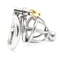 Male Chastity Cage With Urethral Sounds Ring Stainless Steel Chastity Device For Men Cock Belt