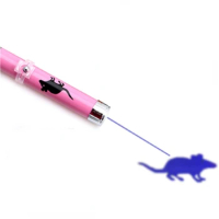Funny Pet LED Laser Toy Cat Laser Toy Cat Pointer Light Pen Interactive Toy With Bright Animation Mouse Shadow Small Animal Toys