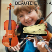 【非凡樂器】BEAUTE ETERNA 普級實木小提琴/棗木配件/1/8/初階小提琴