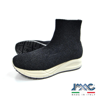 【IMAC】義大利金蔥黑襪套型舒適休閒鞋408960.02320.011(義大利空運進口健康舒適鞋)