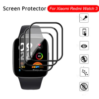 3pcs curved protective glass for Xiaomi Redmi Watch 3 screen protector Xiomi Redmi Watch 3 Watch3 protective watch films cover