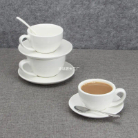 2025 Porcelain Art European Style Coffee Cup and Saucer Simple Thickened Ceramic Latte Art Coffee Cu