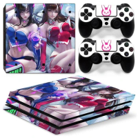 Anime Girls GAME 5435 PS4 PRO Skin Sticker Decal Cover for ps4 pro Console and 2 Controllers PS4 pro skin Vinyl