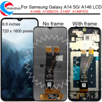 6.8'' For Samsung Galaxy A14 A146 A146B, A146P Display Lcd Touch Screen Replacement For Samsung A146 Lcd with frame