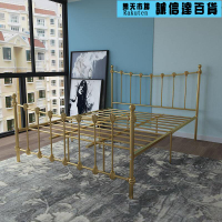 床架 鐵藝床1.8米鋼管雙人床1.5米經濟型成人簡約簡易1.2m單人床架