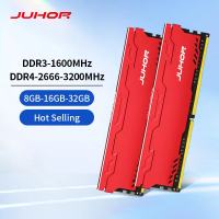Ram JUHOR DDR4 16GB 8GB 32GB 2666MHz 3200MHz DDR3 8GB 1600MHz DIMM Bộ nhớ máy tính để bàn mới với tả