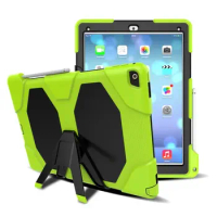 Free shipping Shockproof Armor Military Extreme Heavy Duty Case For iPad Pro 9.7 inch 2016 Rugged Hybrid Cover With kickStand