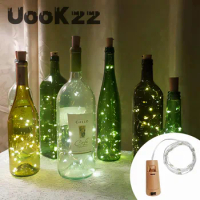 LED Wine Bottle Lights With Cork 1-3M LED Cork Lights Fairy Mini String Light For Liquor Bottles Crafts Party Wedding Decoration