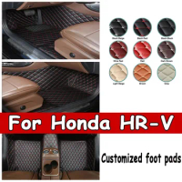 Car Floor Mat For Honda HR-V e:HEV e:NS1 e:NP1 e:Ny1 RV5 RV6 HRV Vezel 2022 2023 2024 Electric Version Car Mats Car Accessories