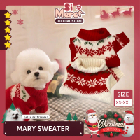 Si Merci Baju Sweater Turtleneck Hewan Natal Couple Anjing Kucing Rajut Christmas | Mary Sweater