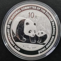 2011 China Financial Union 60th 1oz Silver Panda Coin