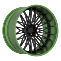 Custom Multiple Spokes Forged Alloy 2 Pieces 18 19 21 Inch 5x114.3 Alloy Rims 20x9.5 Rims For Suv Land Rover Defender
